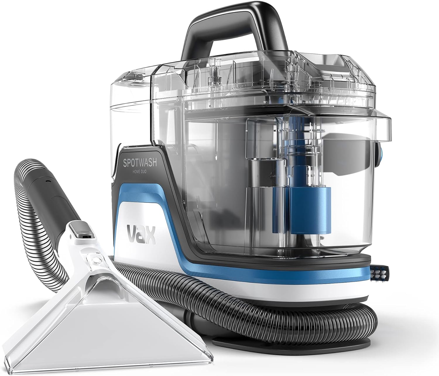 Vax SpotWash Home Duo Spot Cleaner | Remove spills, stains and pet messes | Extra-wide Cleaning Tool | Perfect for Home and Car - CDSW-MPXP, 0.72 Litre, White/Blue, 400W