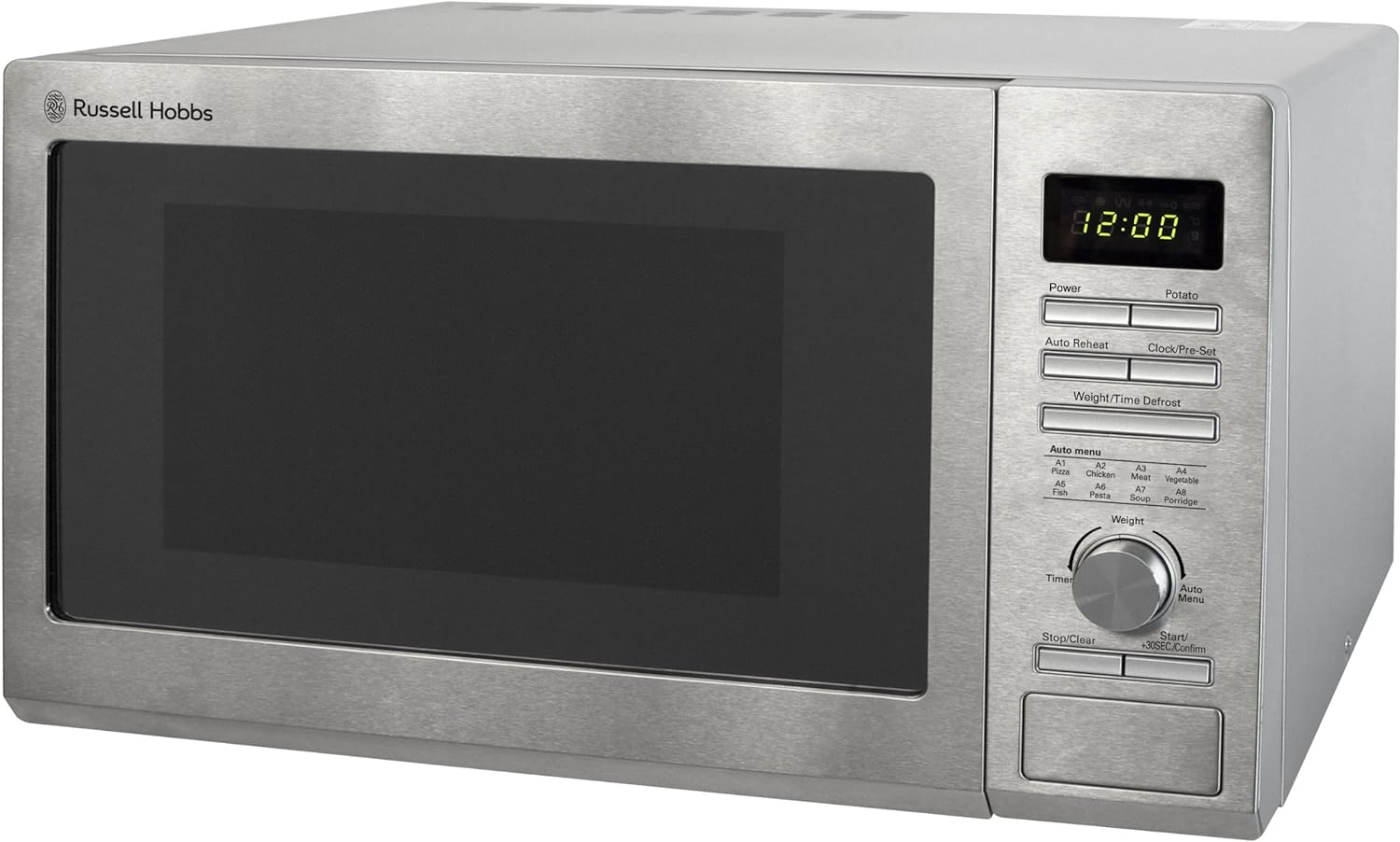 Russell Hobbs RHM2563 25L Digital 900w Solo Microwave Stainless Steel