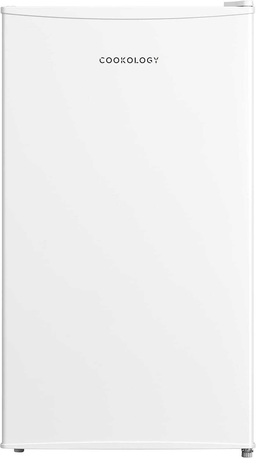 Cookology UCFR88WH Undercounter Freestanding Fridge 88 Litre Capacity, Features an Adjustable Temperature Control and Legs and Reversible Door - In White